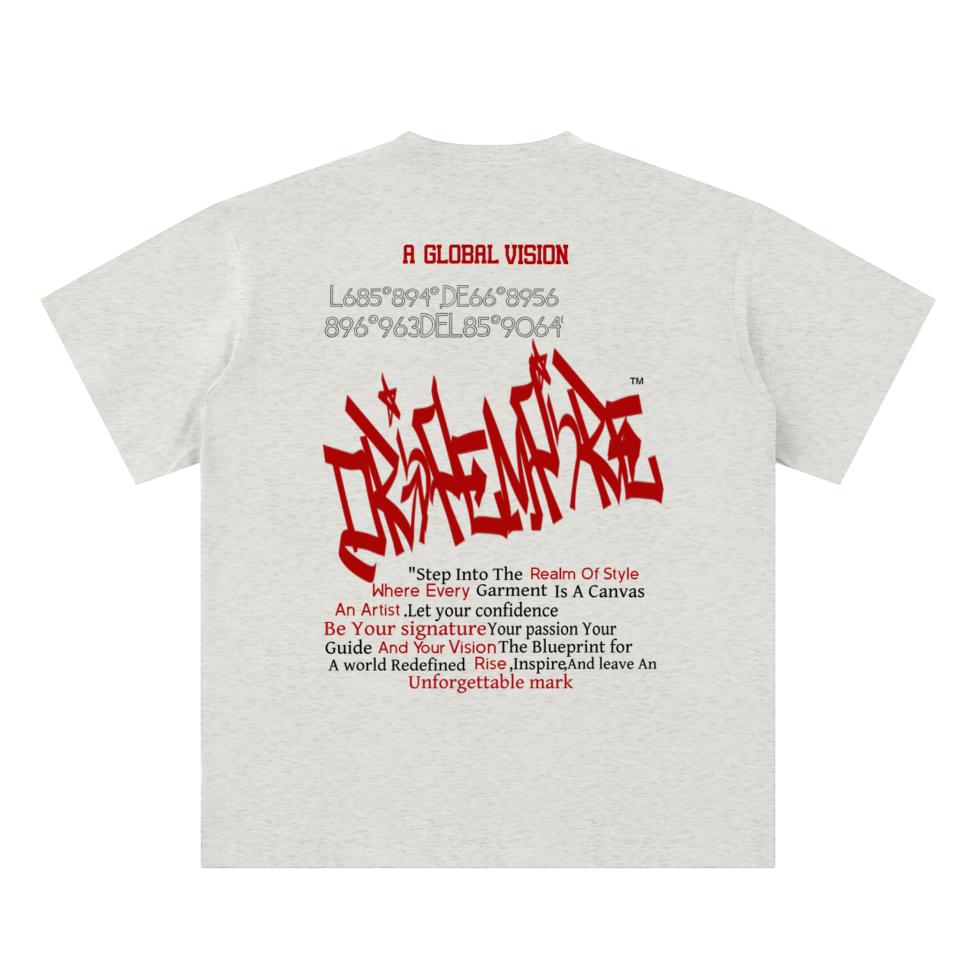 Sueded Mark Cotton T-Shirt