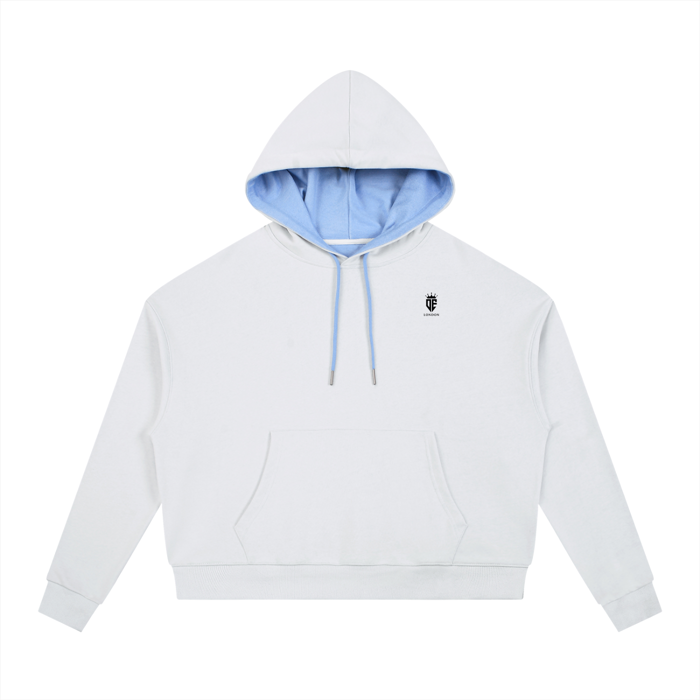 Contrast Drawstring Womans Hoodie