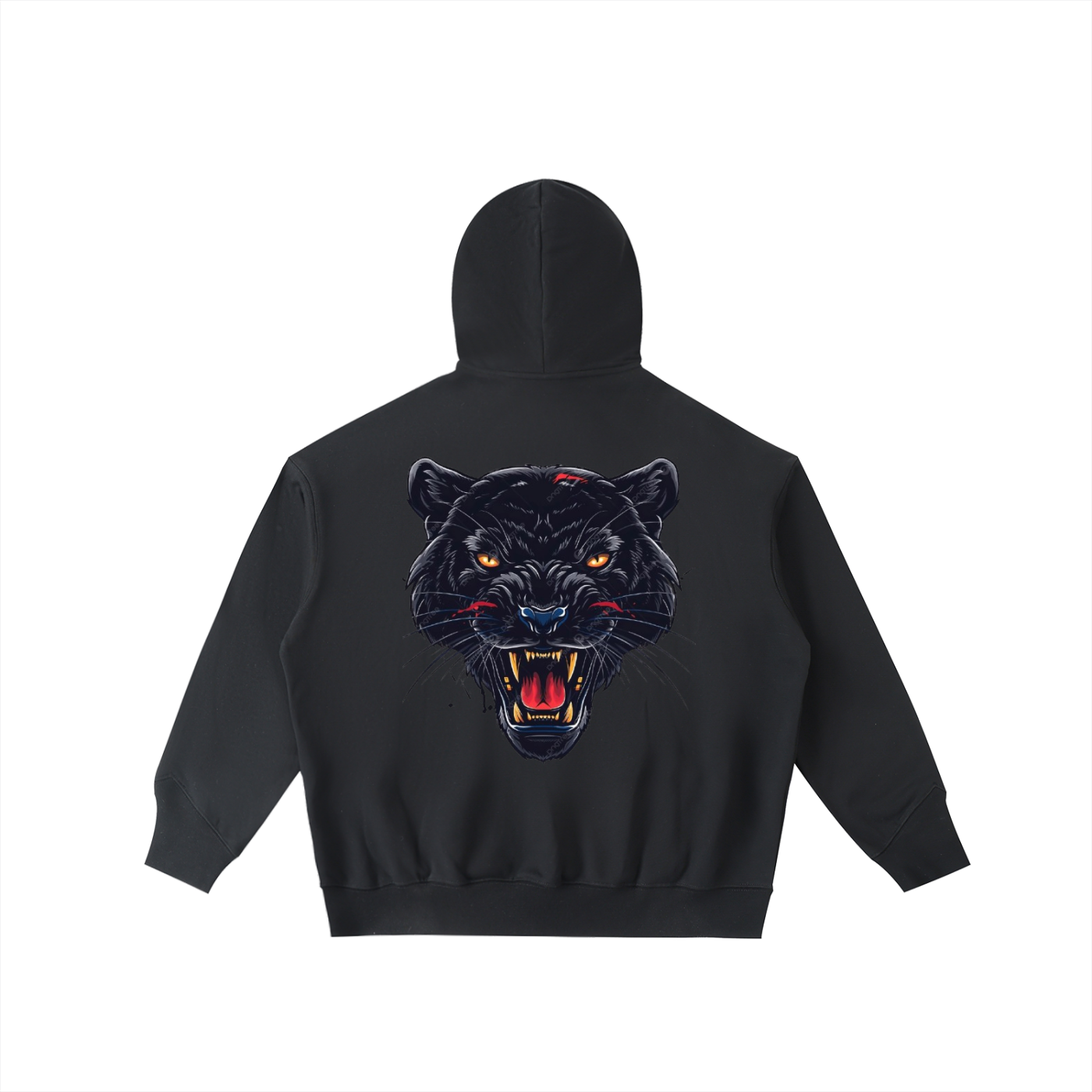 Dark Panther Mens Half Zip Hoodie